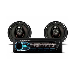 Combo Stereo + 2 Parlantes 6.5" Stromberg Modelo Sc 7001 Negro