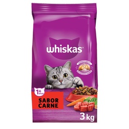 Alimento para Gatos Whiskas 3 kg. Carne