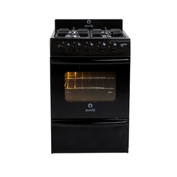 Cocina Escorial Master Style Multigas 4 Hornallas Negra