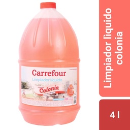 Limpiador Líquido Carrefour Colonia 4 l.