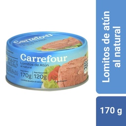 Lomitos de Atún Carrefour Al Natural 170 g.