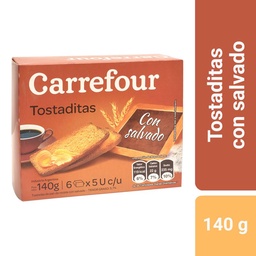 Tostadas Carrefour Salvado 140 g.