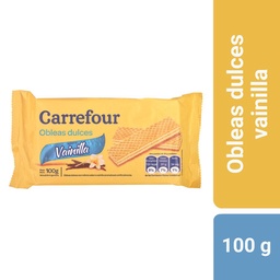 Obleas Carrefour Vainilla 100 g.