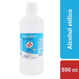 Alcohol Etilico Carrefour 500 cc.