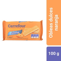 Obleas Carrefour Naranja 100 g.