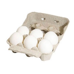 Huevos Blancos Grandes Granja Almeyra Carton 6 uni