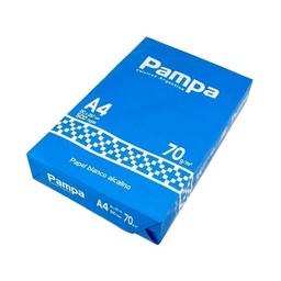 Resma A4 70 g. Pampa 500 Hojas