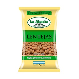 Lentejas La Abadía Bolsa 400 g.