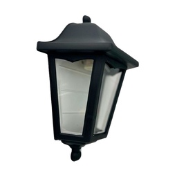 Farol Gacyf 3 Caras para Pared Pvc Negro