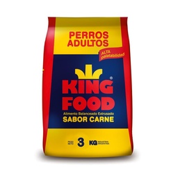 Alimento para Perros Kingfood 3 kg. Adultos Carne