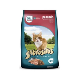 Alimento para Gatos Sabrositos Pescado 3kg