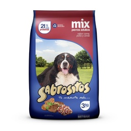 Alimento para Perro Sabrositos Mix C/p/c 3 kg