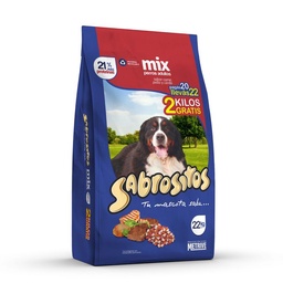 Alimento para Perro Sabrositos Mix C/p/c Bonus 20 kg+2 kg