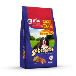 Alimento Perro Sabrositos Mix C/p/c Bonus 15+1.5 kg