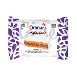 Alfajor Doble Vimar Glaseado con Dulce de Leche Vimar 6x 38 g.