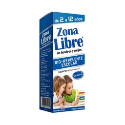 Piojicida Zona Libre Azul Loción Spray 60 cc.