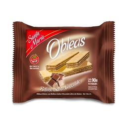 Obleas Santa María Sin Tacc Chocolate 90 g.