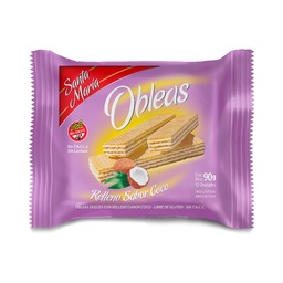 Obleas Santa María Sin Tacc Coco 90 g.