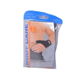 Muñequera Body Care Black Line Talle l con Dedo Pulgar