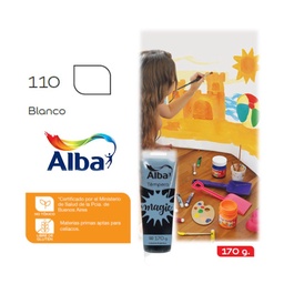 Tempera Albamagic Max Blanco 170 g.