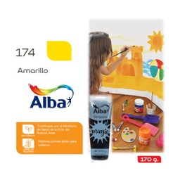 Tempera Albamagic Max Amarillo 170 g.