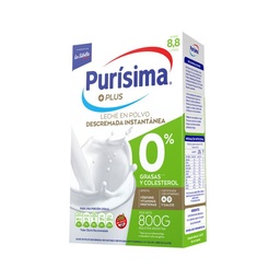 Leche en Polvo Descremada Purísima Plus 800 g.