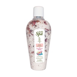 Sal de Baño Estilo Spa Pétalos de Rosa 240 g.