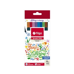 Marcadores Pincel Lettering Filgo Brush Pen 035 x10 uni