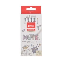 Resaltador Doble Filgo Multilighter Mute x 6 uni