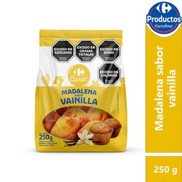 Madalenas Vainilla Carrefour Classic250 g.