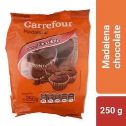 Madalenas Carrefour Classic Chocolate 250 g.