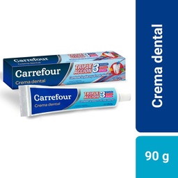 Pasta Dental Carrefour Triple Accion 90 g.