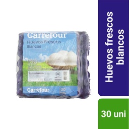 Huevo Blanco Carrefour Carton x 30 uni