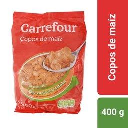 Copos de Maíz Carrefour Bajo en Grasas 400 g.