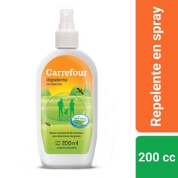 Repelente para Mosquitos en Spray Carrefour 200 cc.