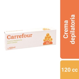 Crema Depilatoria Carrefour Cuerpo Miel 120 cc.