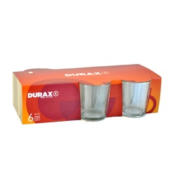 Set Vasos Juliana Transparente Tl 250 cc. 6 u. Durax