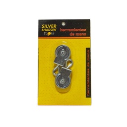 Roldana Chapa Zinc 32 mm. Silver Shadow