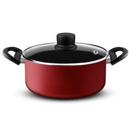 Cacerola Tefal 20cm Tapa de Vidrio Red Surprise