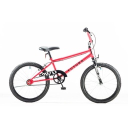 Bicicleta Futura Rod 20" Cross Racer Kids Acero Rojo