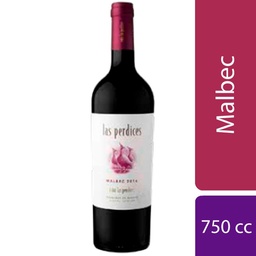 Estuche Vino Las Perdices Malbec Estuche Lata 750 cc.