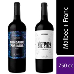 Estuche Vino Las Perdices Franc + Malbec 750 cc. x 2 uni