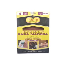 Sobre de 6 Hojas Lijas Madera Surtido