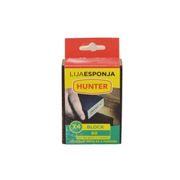 Lija Esponja Hunter Block 60 x 1 u