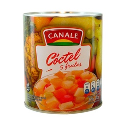 Coctel Canale de 5 Frutas Lata 820 g.