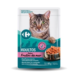 Alimento para Gatos Carrefour 85 g. Frutos de Mar