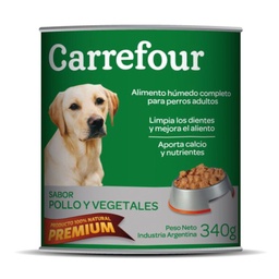 Alimento para Perros Carrefour 340 g. Adultos Pollo y Vegetales