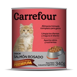 Alimento para Gatos Carrefour 340 g. Salmón Rosado