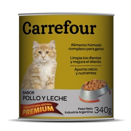 Alimento para Gatos Carrefour 340 g. Pollo y Leche