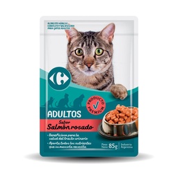 Alimento para Gatos Carrefour 85 g. Salmón Rosado